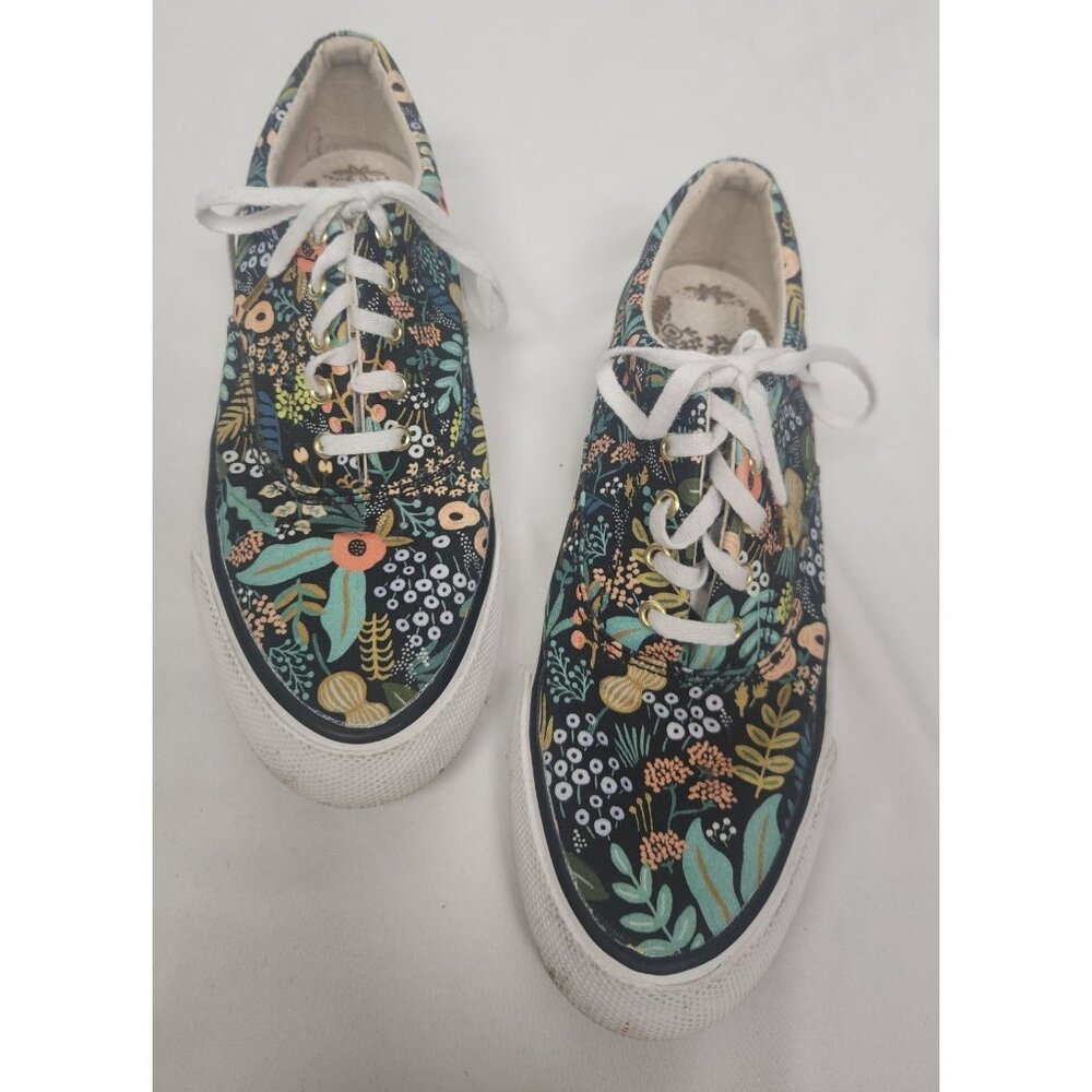 Keds x Rifle Paper Co. Women's Sz. 6 Anchor Lourdes Floral Lace Up Sneakers
